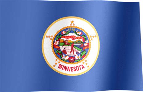 Flag Of Minnesota  All Waving Flags