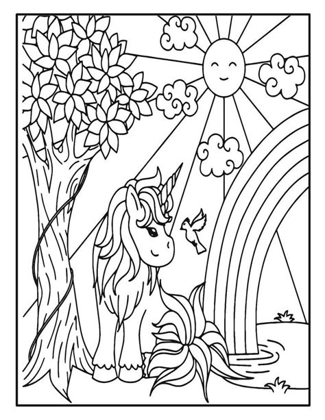Unicorn Coloring Book Pages for Kids - 50 Unicorn Coloring Pages for