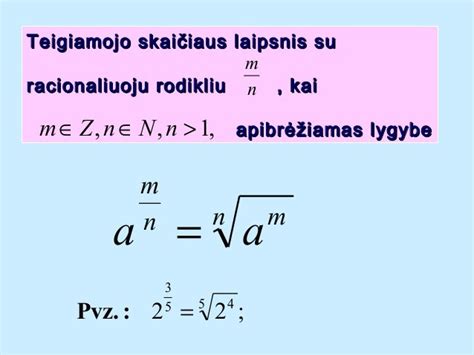 Laipsniai Su Trupmeniniais Racionaliaisiais Rodikliais Ir šaknys