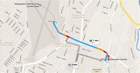 Abrir ventana para ver mapas disponibles en tienda: Rutas de Acceso - Unicentro Cúcuta