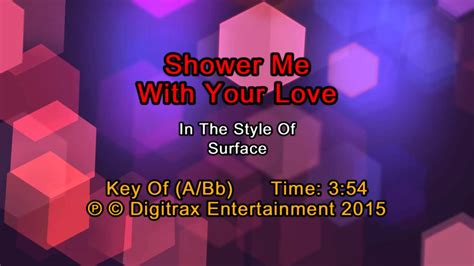 Surface Shower Me With Your Love Backing Track Youtube
