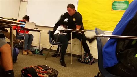 Police Officer Grabs High School Student Video