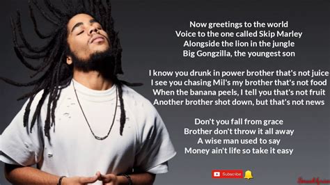 Thats Not True By Skip Marley Ft Damian Marley Lyric Video Youtube