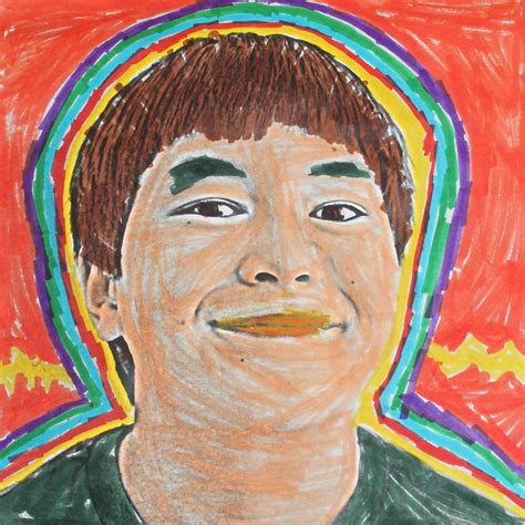 Hand Colored Self Portrait Art Mary Crockett Young Adult Author