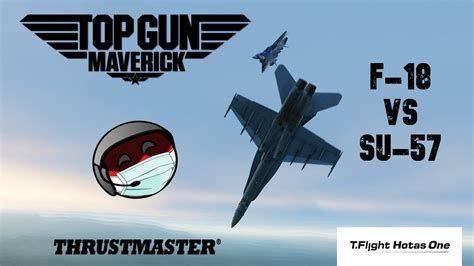 Top Gun Style Dogfight F 18 Vs Su 57 With Devildoggamer Youtube