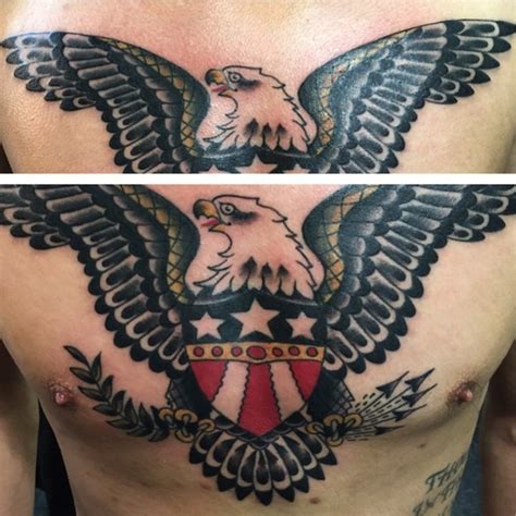 Tattooism Finished This Sailor Jerry Eagle Today Lines