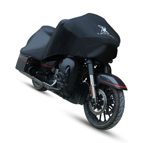 L 210t Motorcycle Half Cover Black For Harley Davidson Cruiser Flstsb