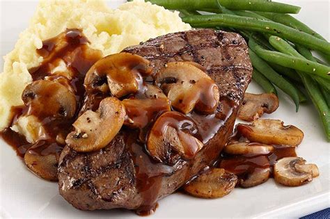 Usually it is avoided by novices as it can be confused with deadly poisonous species. Grilled Sirloin Steak with Mushrooms | mamma mia ...