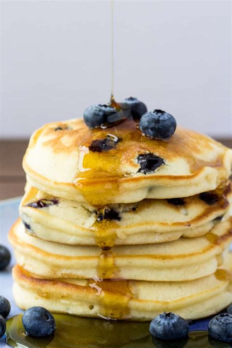 Fluffy Blueberry Pancakes Delicious Little Bites