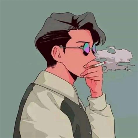 Aesthetic Anime Guy Smoking 3 Rodolfo Romaguera