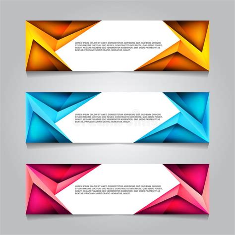 Vector Abstract Banner Web Design Template Retro And Pop Art Colorful