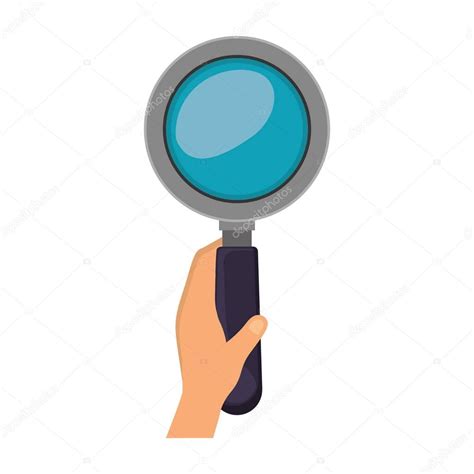 Hand Holding A Magnifying Glass Stock Vector Image By ©grgroupstock