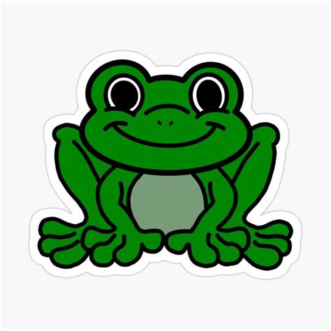 Frog Sticker By Emmmcc Art Prints Frog Vinyl Sticker