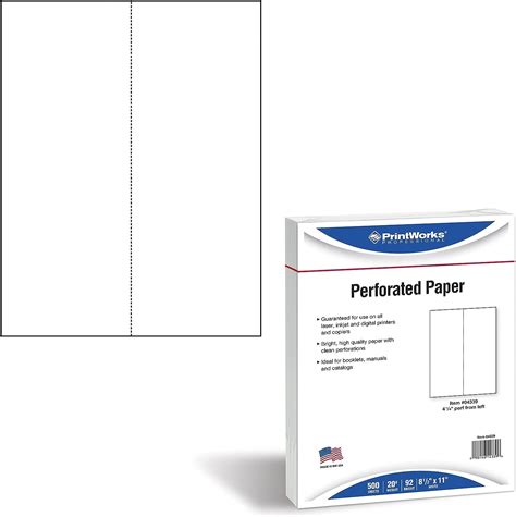 Printworks Professional Perforated Paper For Menus