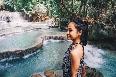 Visiting Kuang Si Waterfalls In Luang Prabang Laos Nomadette