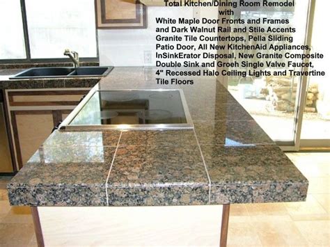 Installing Granite Tile Kitchen Countertops Things In The Kitchen
