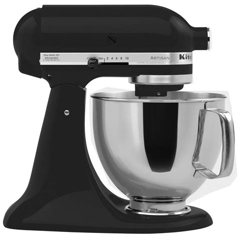 Kitchenaid presents a new color called misty blue to celebrate the centenary of the stand mixer.the kitchenaid stand mixer has been around for almost 100. KitchenAid KSM150PSBK Artisan Series Imperial Black 5 Qt ...