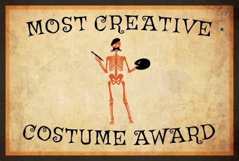 10 Free Costume Award Certificates Printables Halloweencostumes