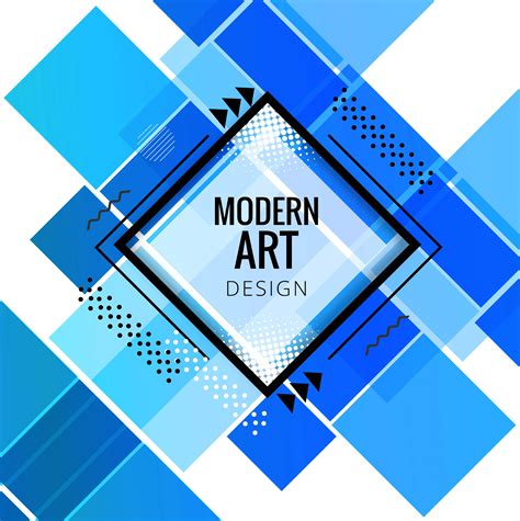 Modern Blue Geometric Background Vector 256913 Vector Art