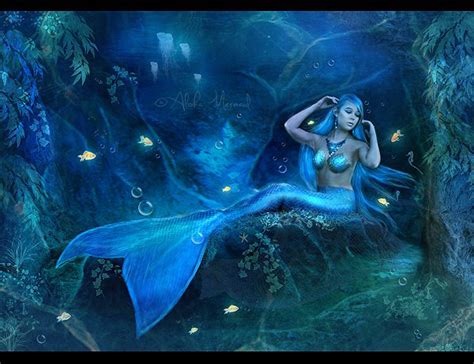 Blue Mermaid By Aloha On Deviantart Mermaids