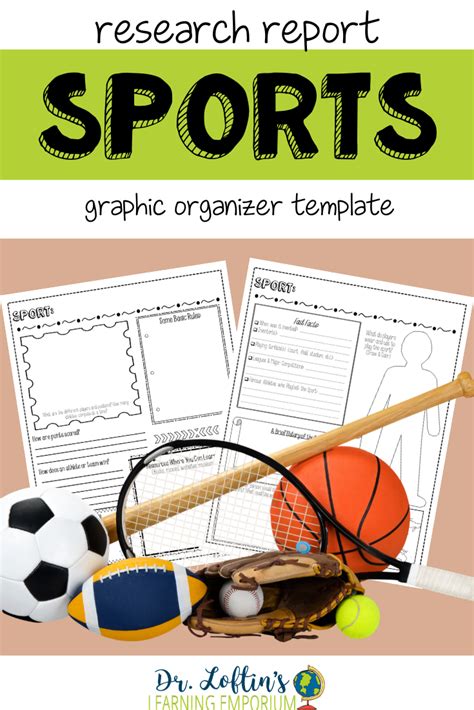 This sports graphic organizer template is perfect for ...
