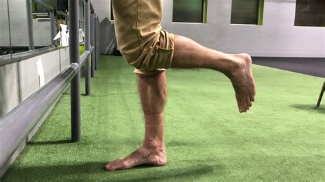 barefoot running exercise single leg heel raises youtube