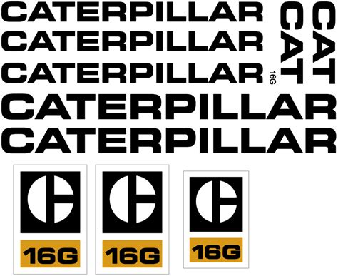 Caterpillar 16g Decal Set All Things Equipment