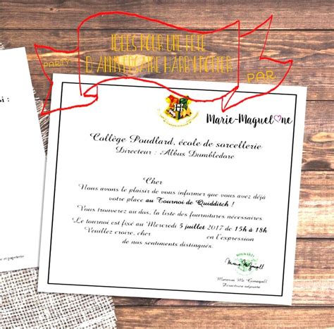 Carte anniversaire gratuite à imprimer harry potter. Idées et carte d'invitation pour un anniversaire Harry ...
