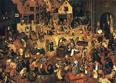 The Fight Between Carnival And Lent Pieter Bruegel The Elder