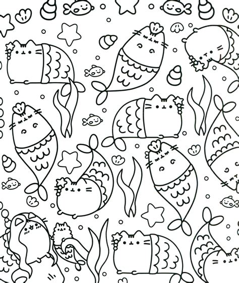 Mermaid Pusheen Wallpapers Top Free Mermaid Pusheen Backgrounds