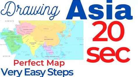 How To Draw Asia How To Draw Asia Map Drawing Asia Drawing Asia