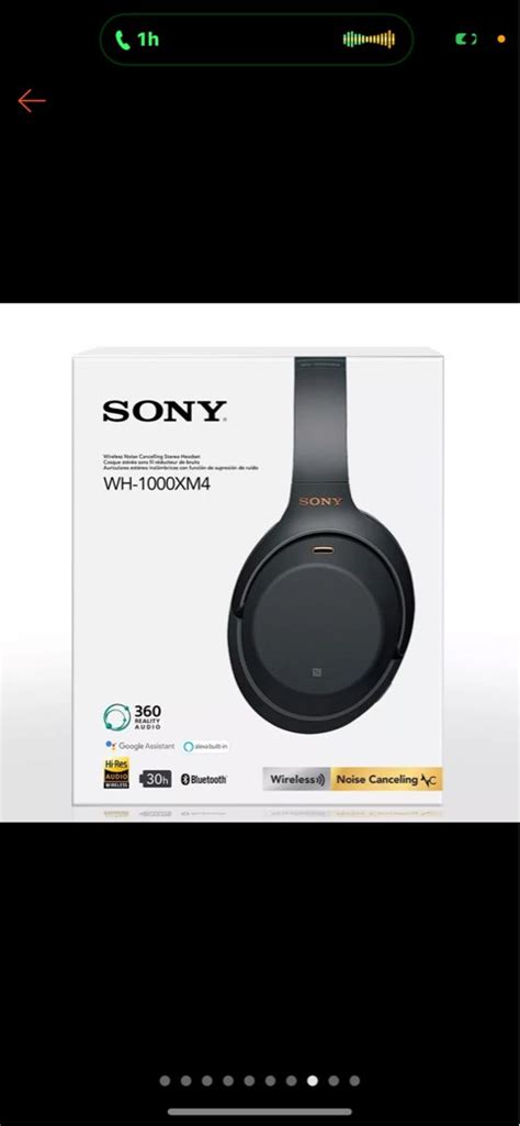 Sony Wh Xm Wireless Noise Cancelling Headphones W Microphone