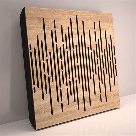 2pcs Sound Absorption Diffuse Acoustic Panel Wave For Recstudio