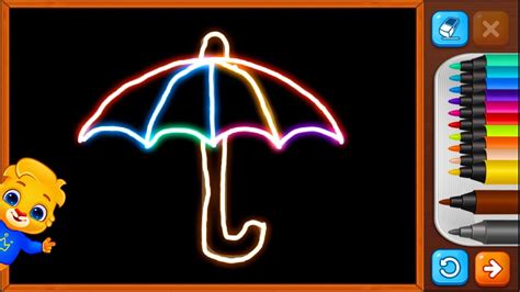 Umbrella Drawing Games Draw And Color For Kids Android Game Part 2 Youtube