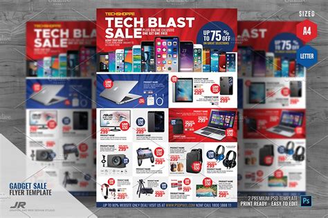 Gadget Sale Promotional Flyer Creative Flyer Templates ~ Creative Market