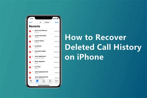 Ios 16 Best 4 Ways To Recover Deleted Call History On Iphone