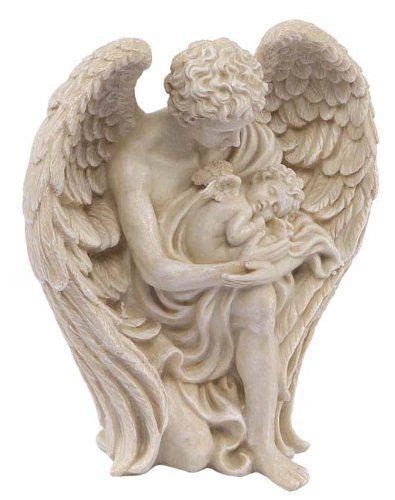 Pack Of 2 Inspirational Statuary Male Guardian Angel Outdoor Garden
