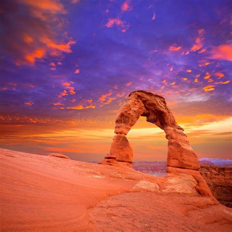 Arches National Park Delicate Arch In Utah Usa Stock Image Image Of