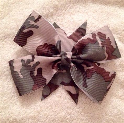 Camouflage Hair Bow On Etsy Etsy Hair Bows Bows