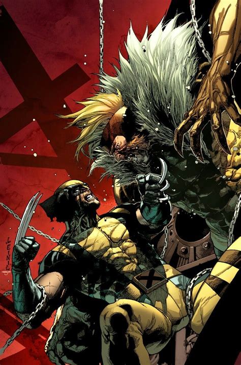 Wolverine Vs Sabretooth By Leinil Francis Yu Comic Books Art Wolverine Art Marvel