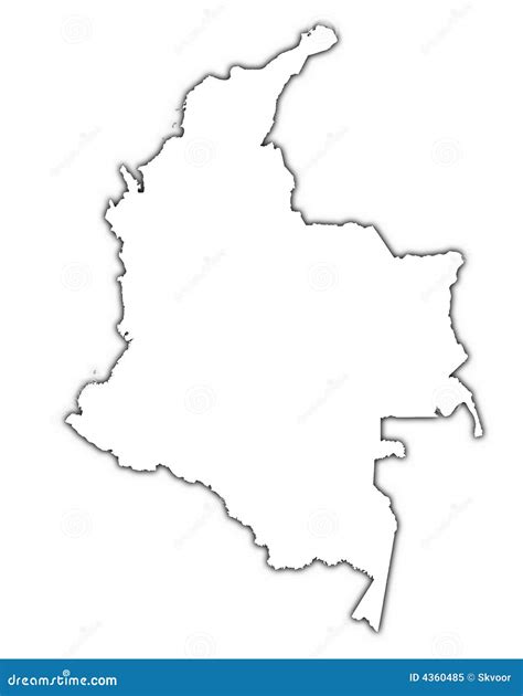Colombia Map Vector Free