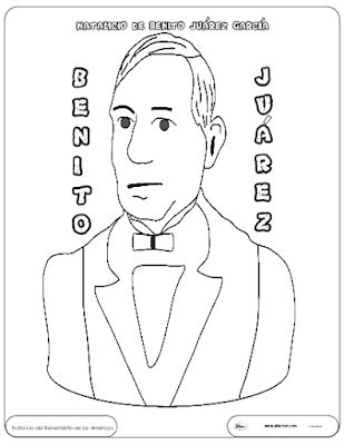 En cicloescolar.com te hemos preparado una bonita colección de dibujos para colorear de don benito júarez. Benito Juárez