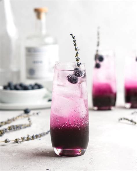 Lavender Blueberry Gin Sparkler Food Duchess Recipe Blueberry Gin Lavender Syrup Gin