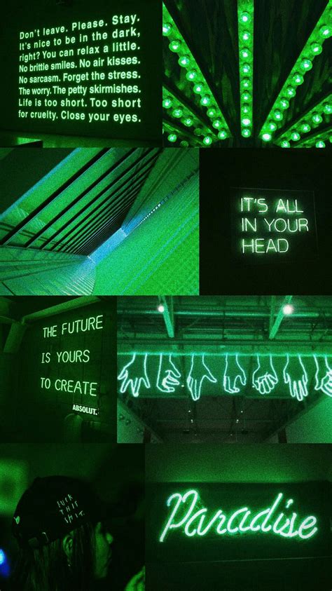 Neon Green Aesthetic Wallpapers Wallpaper Cave