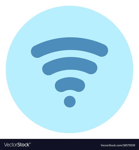 Wifi Icon Wireless Internet Connection On Blue Vector Image