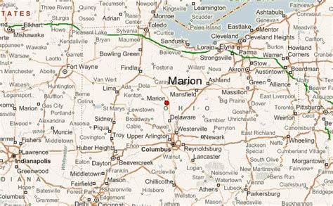 1920 Big Island Marion Ohio Map Map
