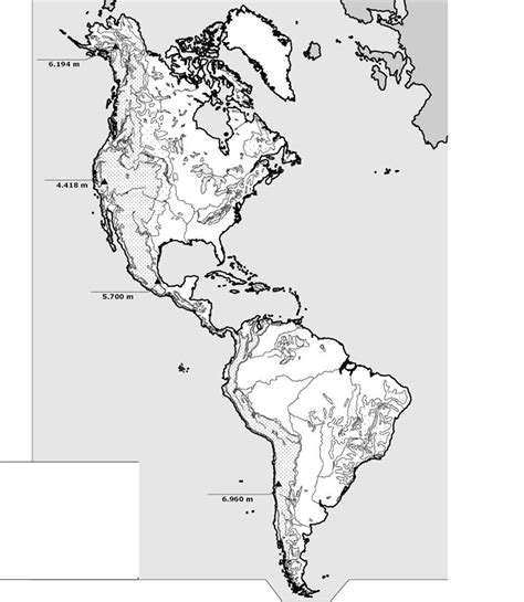 Lista Foto Mapa Fisico Mudo De America Del Norte Para Imprimir En A Alta Definici N