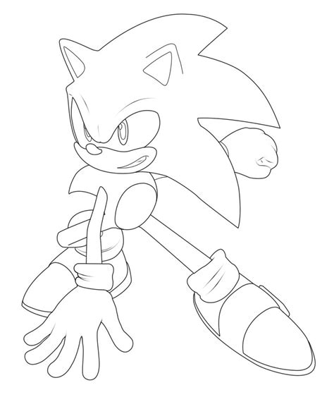 Sonic The Hedgehog Outline By Maximiliank1 On Deviantart