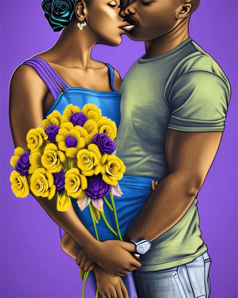 african american couple hyper realistic graphic · creative fabrica
