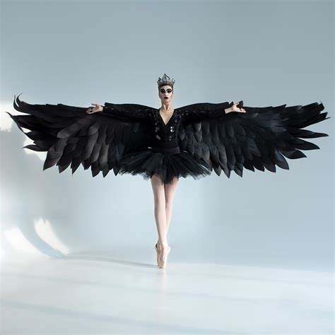 Black Angel Wings Halloween Costume Devil Cosplay Outfit